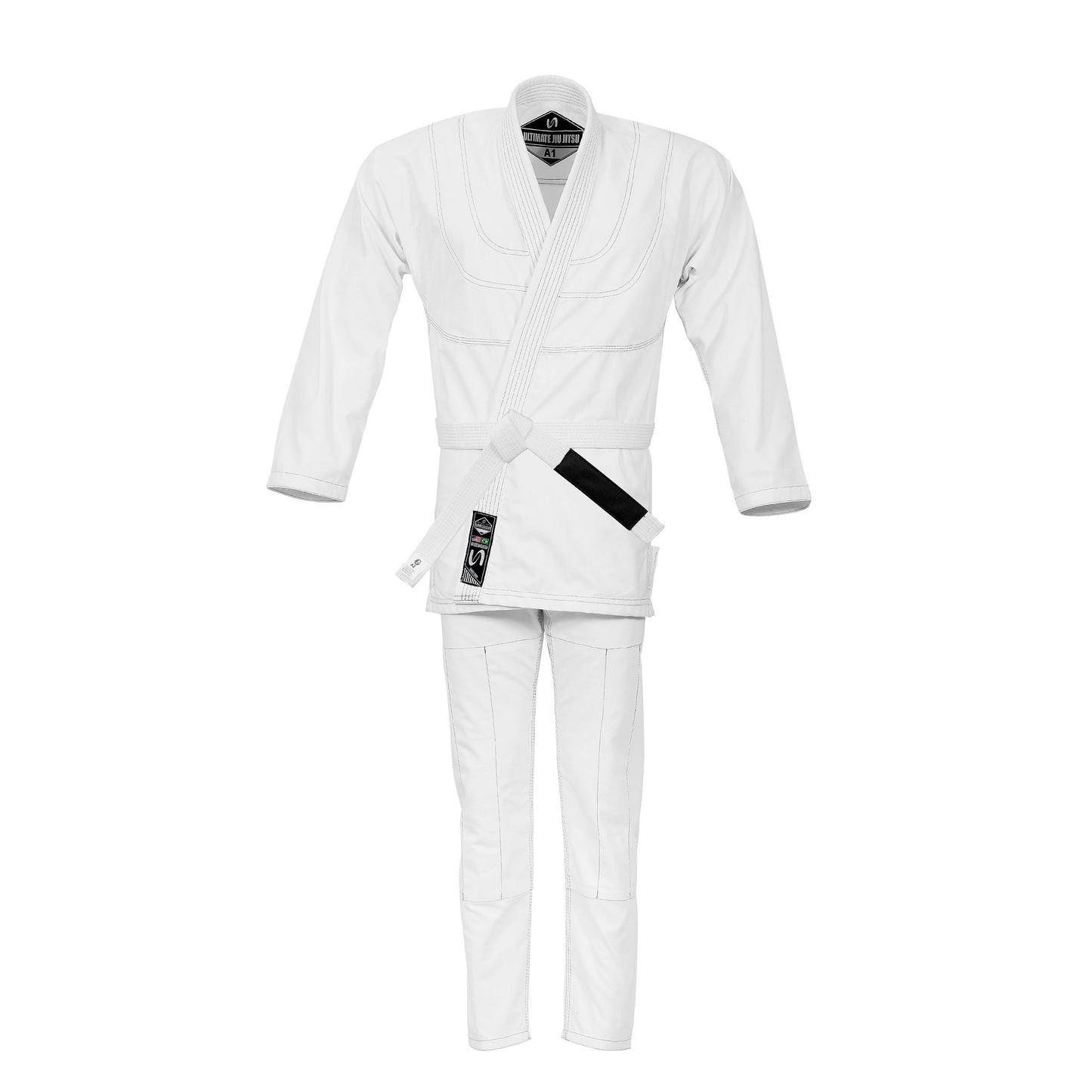 UFG - Summer Ultra-Lite BJJ Kimono Gi Uniform - Very Light Weight 100% Cotton 10oz Canvas (White Belt Included) - Summer Special Edition
