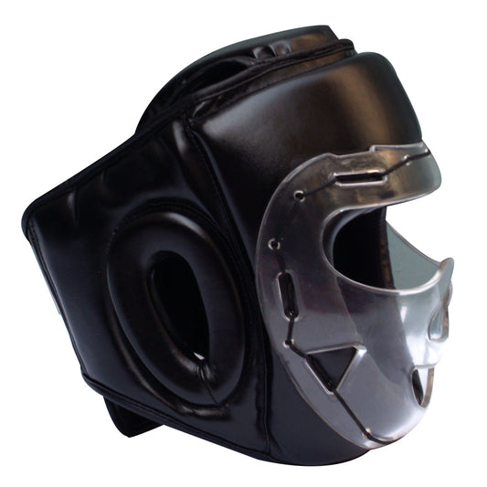 Ultimate - Head Guard With Clear Caged - MMA Boxing Muay Thai Training Fight