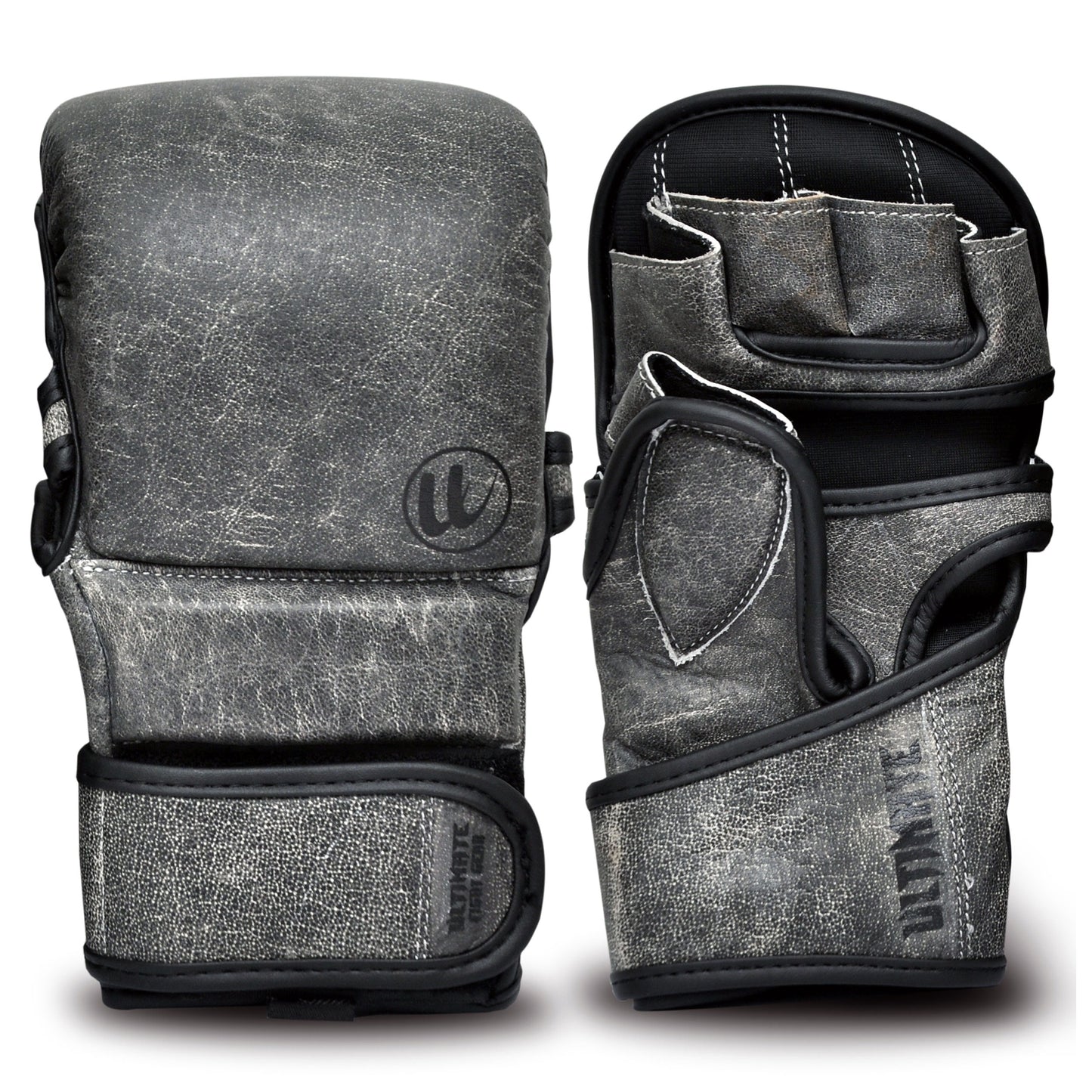 Ultimate - Antique - Gray Series MMA Sparring Gloves - Genuine Leather