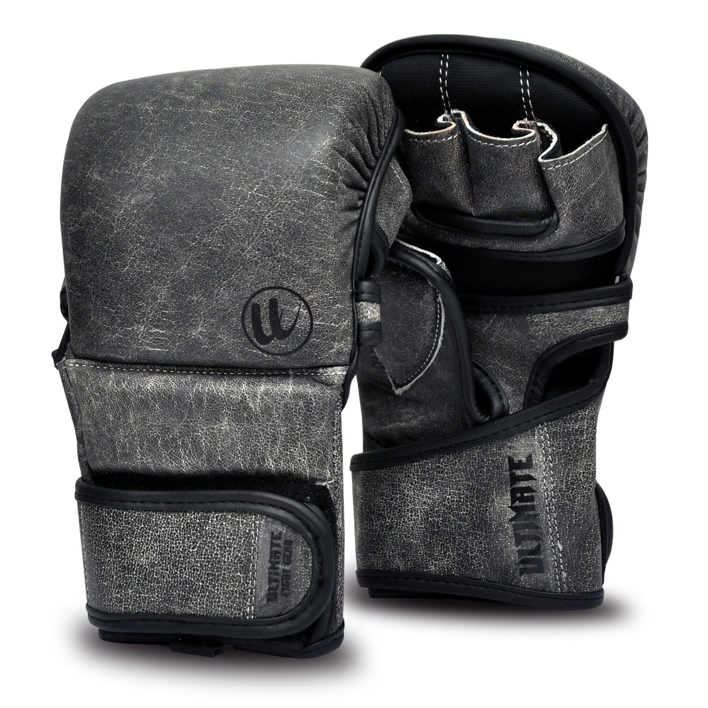 Ultimate - Antique - Gray Series MMA Sparring Gloves - Genuine Leather