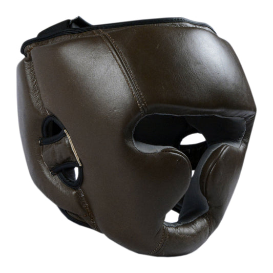 Ultimate - Windsor Series - Vintage Genuine Leather Head Guard For Boxing MMA Muay Thai