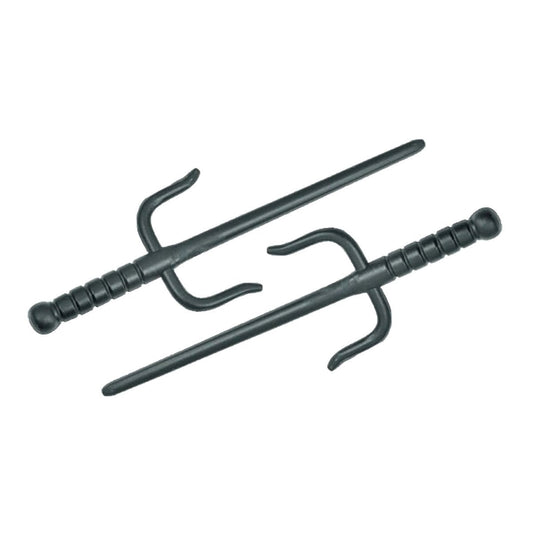 Ultimate - Hard Plastic Training Rubber Sai Black