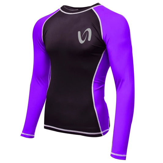 Ultimate - Long Sleeve Ranking Unisex Rashguard 4-Way Stretchable Shirt - MMA Boxing Muay Thai