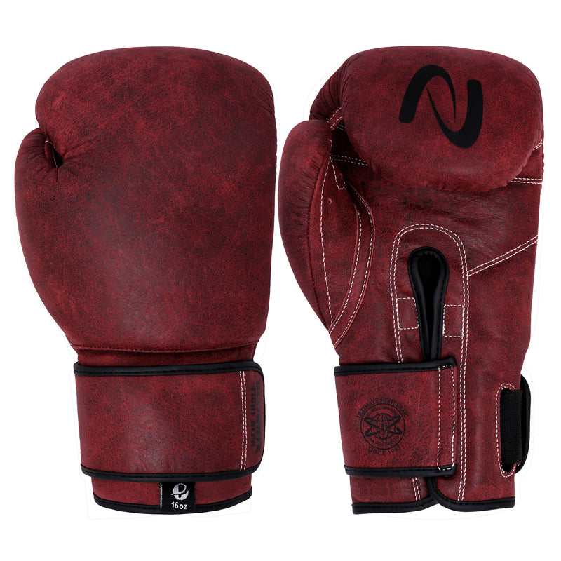 Ultimate - Antique Genuine Leather Hand Crafted - Vintage Pro Boxing Gloves For Training & Fight