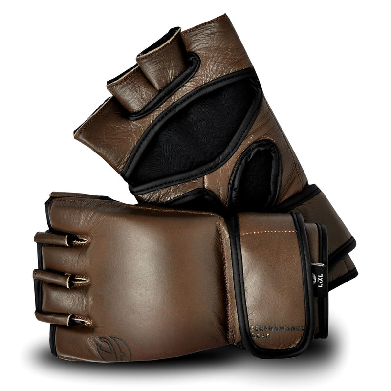 Ultimate - Windsor Series  - Vintage Genuine Leather MMA Gloves - Boxing MMA Muay Thai Training & Fight
