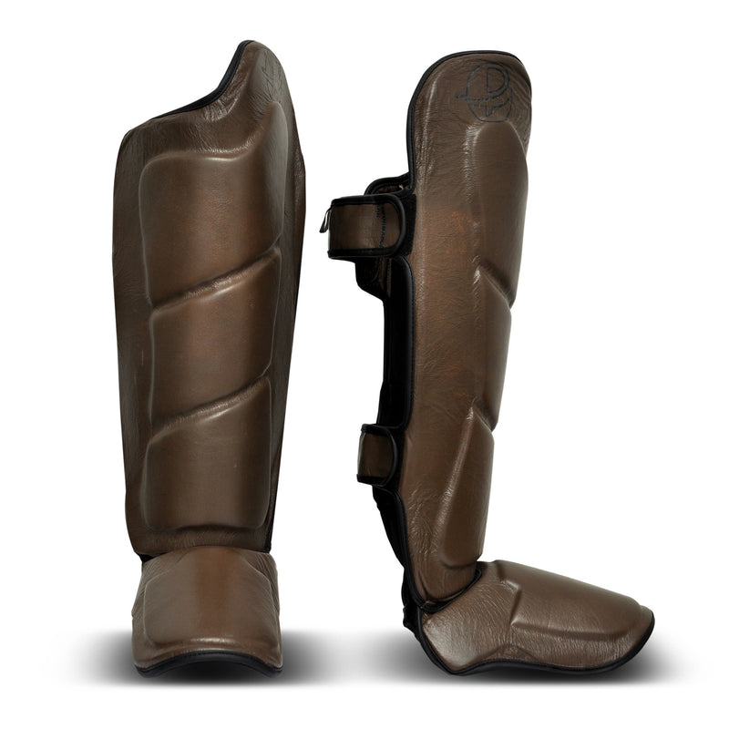 Ultimate - Windsor Series  - Vintage Genuine Leather Shin Instep - Boxing MMA Muay Thai Protection & Training