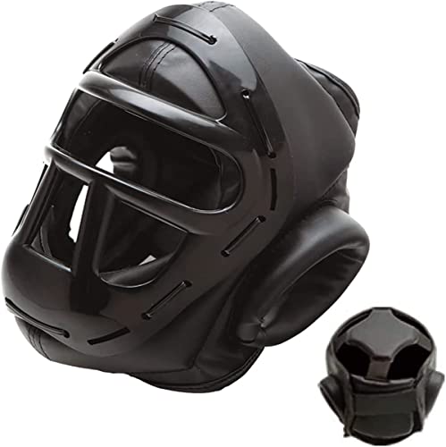 Essential Caged Headgear for Boxing MMA Muay Thai Karate Training Kids Adults