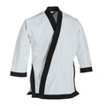UFG - Traditional Tang Soo Do Jacket White With Black Cuff - 10 Oz Cotton Canvas