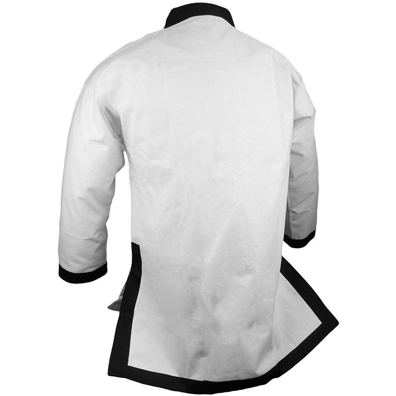 UFG - Traditional Tang Soo Do Jacket White With Black Cuff - 10 Oz Cotton Canvas