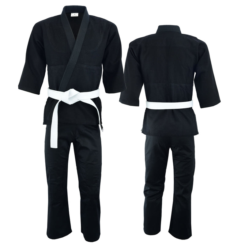 UFG - Judo Single Weave Kids Adults Unisex Karate Gi Uniform - (Belt Included)