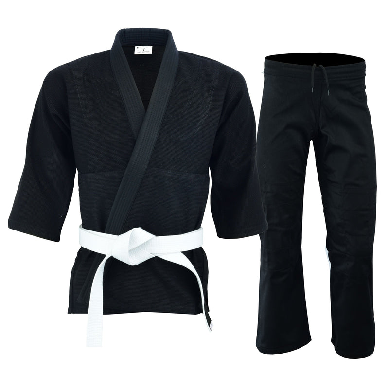 UFG - Judo Single Weave Kids Adults Unisex Karate Gi Uniform - (Belt Included)