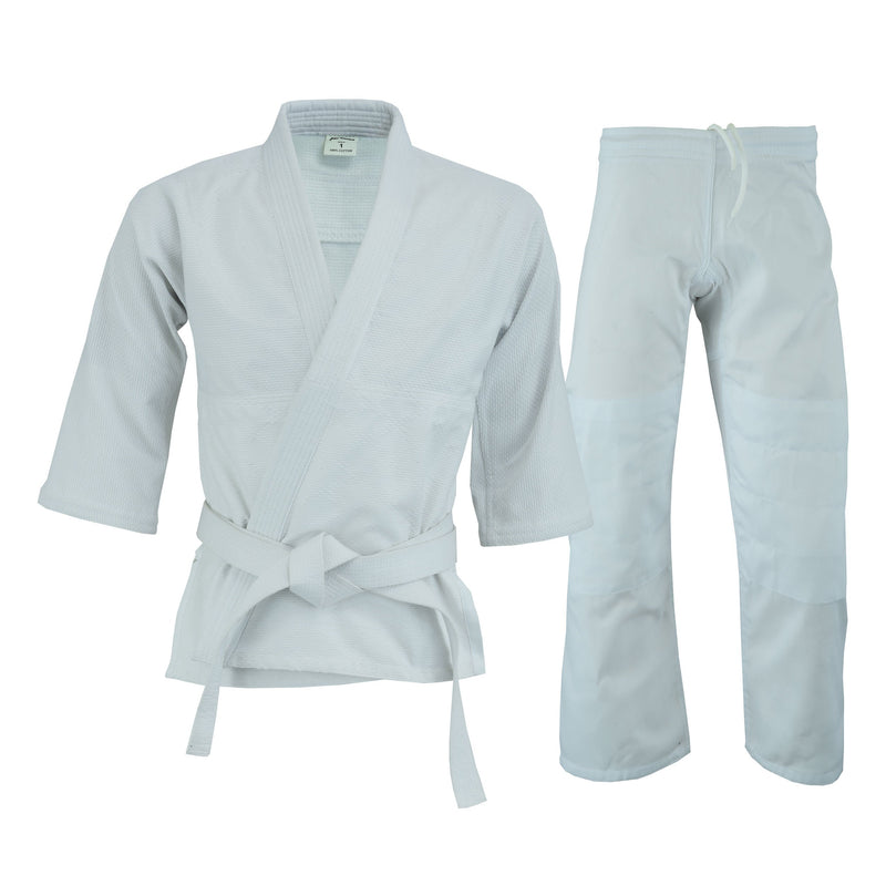 UFG - Judo Single Weave Kids Adults Unisex Karate Gi Uniform - (Belt Included)