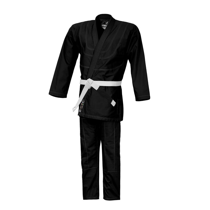 UFG -  Summer Ultra-Lite BJJ Kimono Gi Uniform - Very Light Weight 100% Cotton 10oz Canvas (White Belt Included) - Summer Special Edition