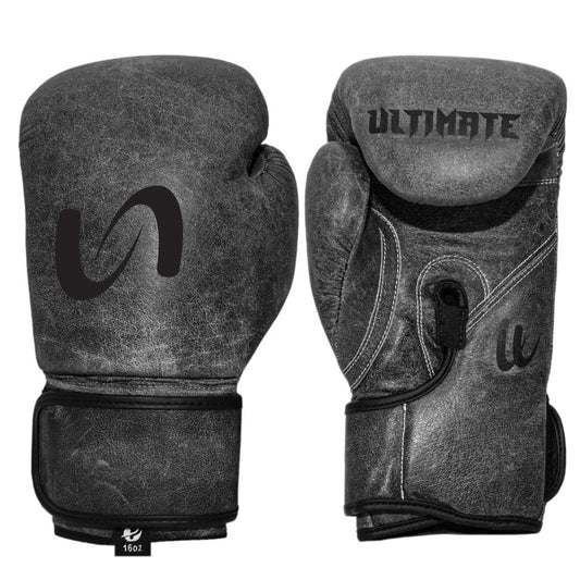 Ultimate - Antique - Gray Series Boxing Gloves - Genuine Leather
