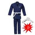 UFG - Essential Brazilian Jiu-Jitsu Kimono BJJ Gi Uniform - Unisex Kids Adults (White Belt Included)