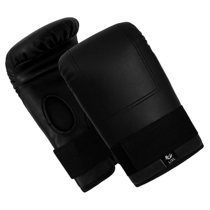 Ultimate - Classic Bag Mitt All Black Bagwork Gloves For Boxing MMA Muay Thai Training