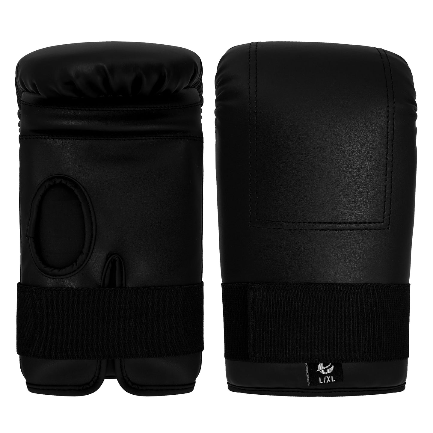 Ultimate - Classic Bag Mitt All Black Bagwork Gloves For Boxing MMA Muay Thai Training