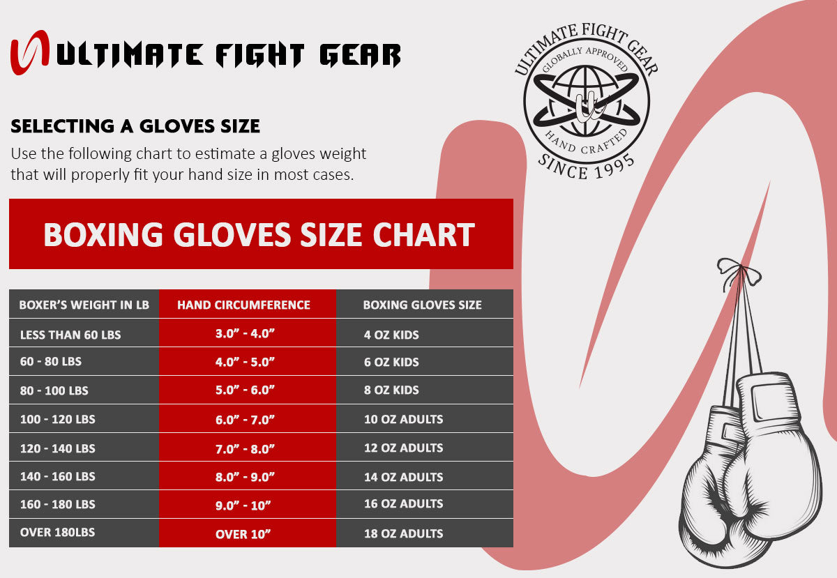 Ultimate - Knockout - Boxing Gloves - MMA Muay Thai Bag Work Training & Fight