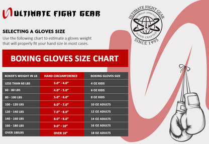 Ultimate - Knockout - Boxing Gloves - MMA Muay Thai Bag Work Training & Fight