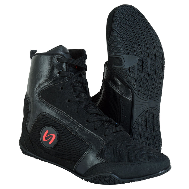 UFG-Classic Boxing Shoes All Black - Boxing MMA Training and Fight