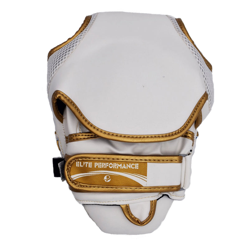 Ultimate - Elite Focus Pad White Gold - Boxing MMA Muay Thai Training