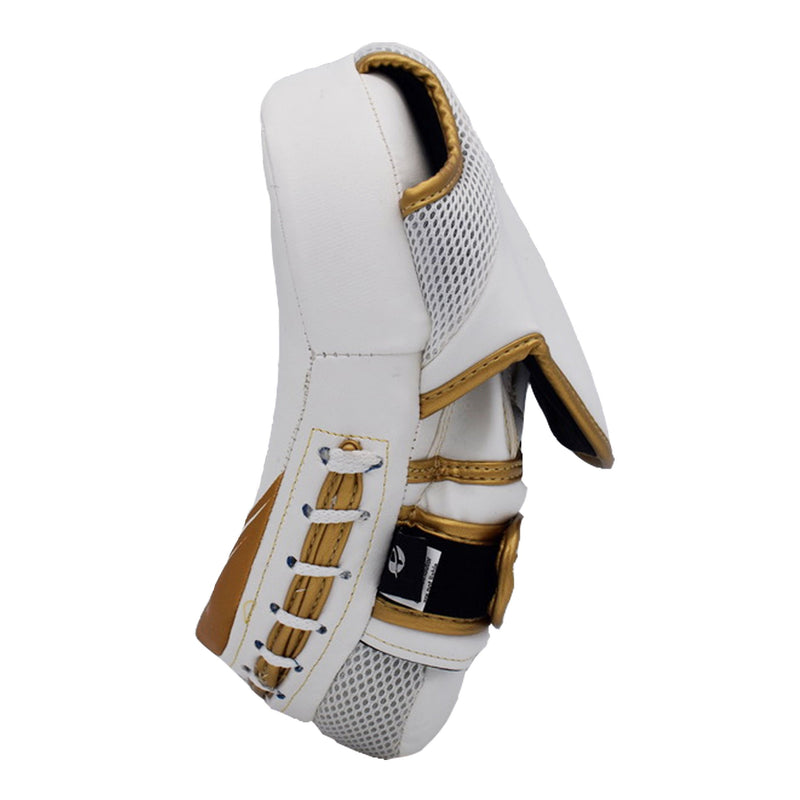 Ultimate - Elite Focus Pad White Gold - Boxing MMA Muay Thai Training