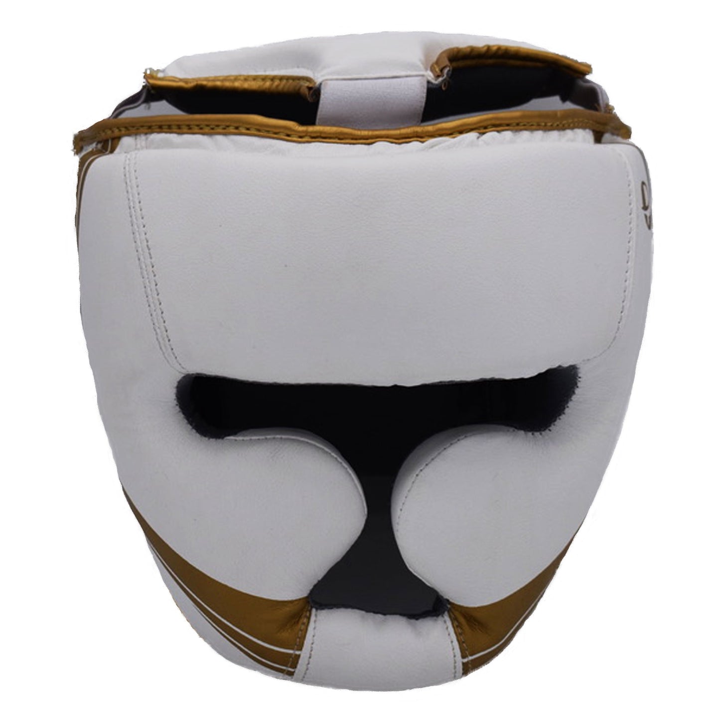 Ultimate - Elite Head Guard White Gold - Boxing MMA Muay Thai Taekwondo Training