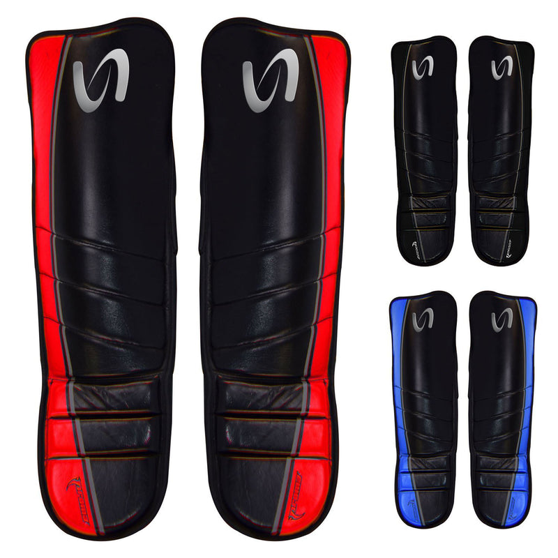 Ultimate - Cobra Shin Instep Guard Genuine Leather For Boxing MMA Muay Thai Training