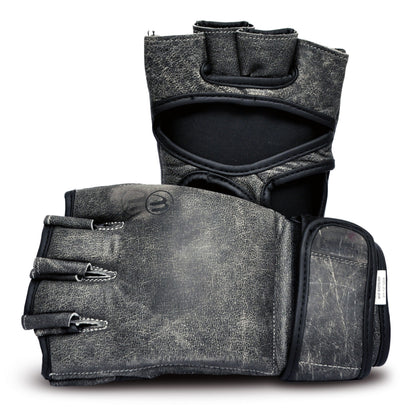 Ultimate - Antique - Gray Series MMA Gloves - Genuine Leather