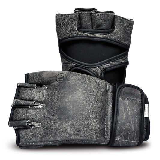 Ultimate - Antique - Gray Series MMA Gloves - Genuine Leather