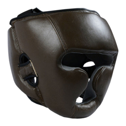 Ultimate - Windsor Series - Vintage Genuine Leather Head Guard For Boxing MMA Muay Thai
