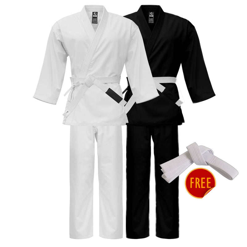 UFG - Middle Weight Karate Uniform Gi - Kids Adults Unisex (Belt Included)