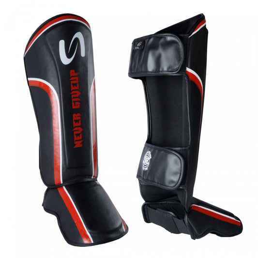 Ultimate - Never Giveup - Shin Instep Guard For Boxing MMA Muay Thai Training & Fight