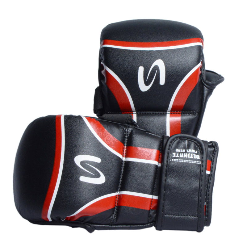 Ultimate - Never Giveup - MMA Sparring Shooter Gloves For Training Bagwork & Fight