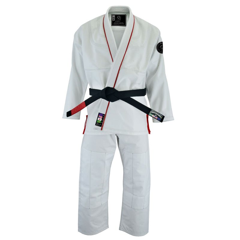 IPPON GEAR Rookie Tuta BJJ Brazilian Jiu Jitsu Unisex – Blu, Taglia Unica (A0-A4) – Giacca Pearl-Weave 350g/m², Pantaloni E Cintura