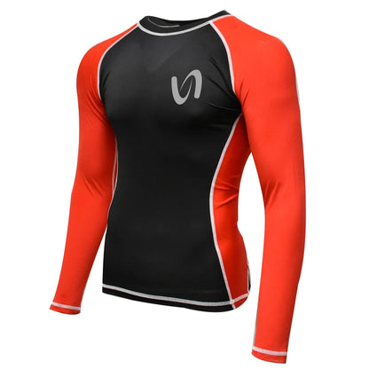 Ultimate - Long Sleeve Ranking Unisex Rashguard 4-Way Stretchable Shirt - MMA Boxing Muay Thai