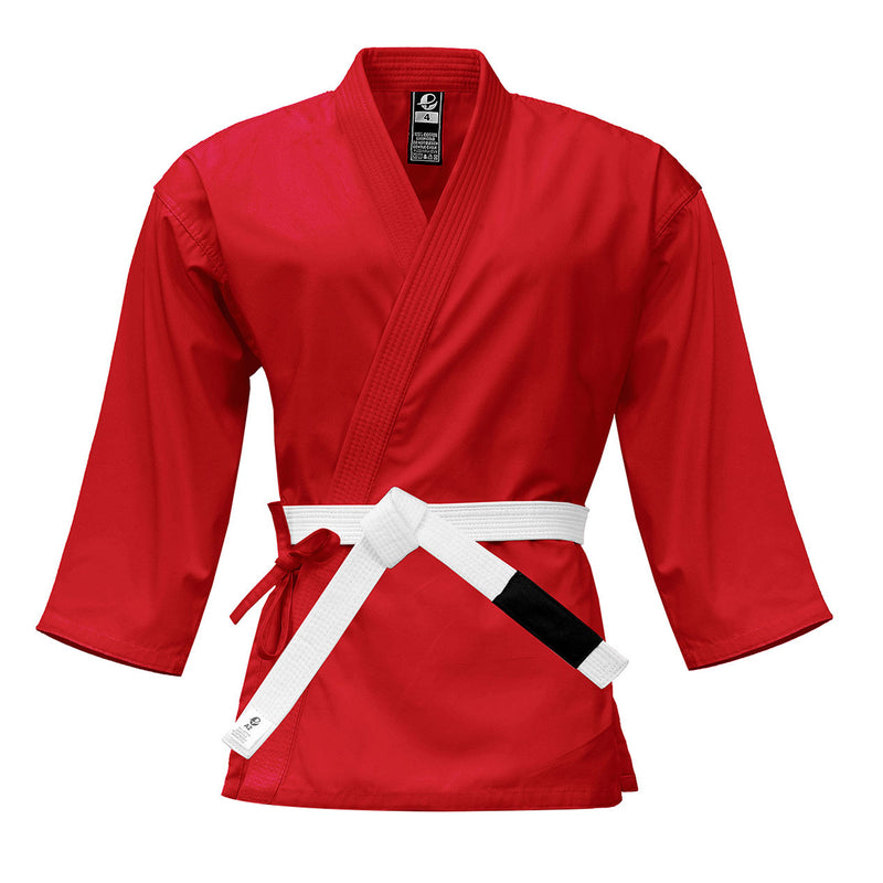 LIGHT WEIGHT KARATE GI TOP 8OZ RED