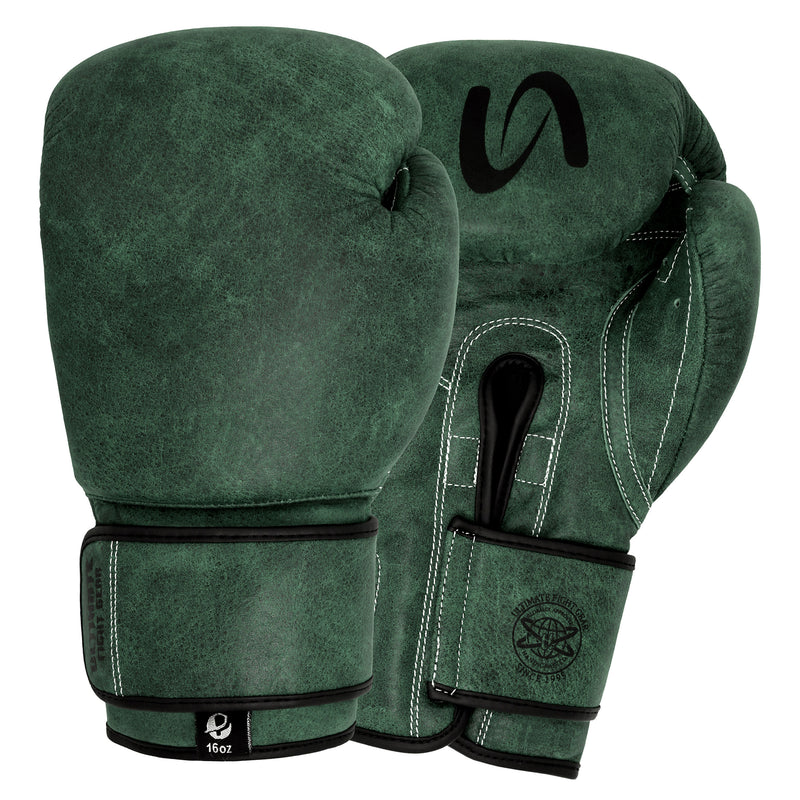 Ultimate - Antique Genuine Leather Hand Crafted - Vintage Pro Boxing Gloves For Training & Fight