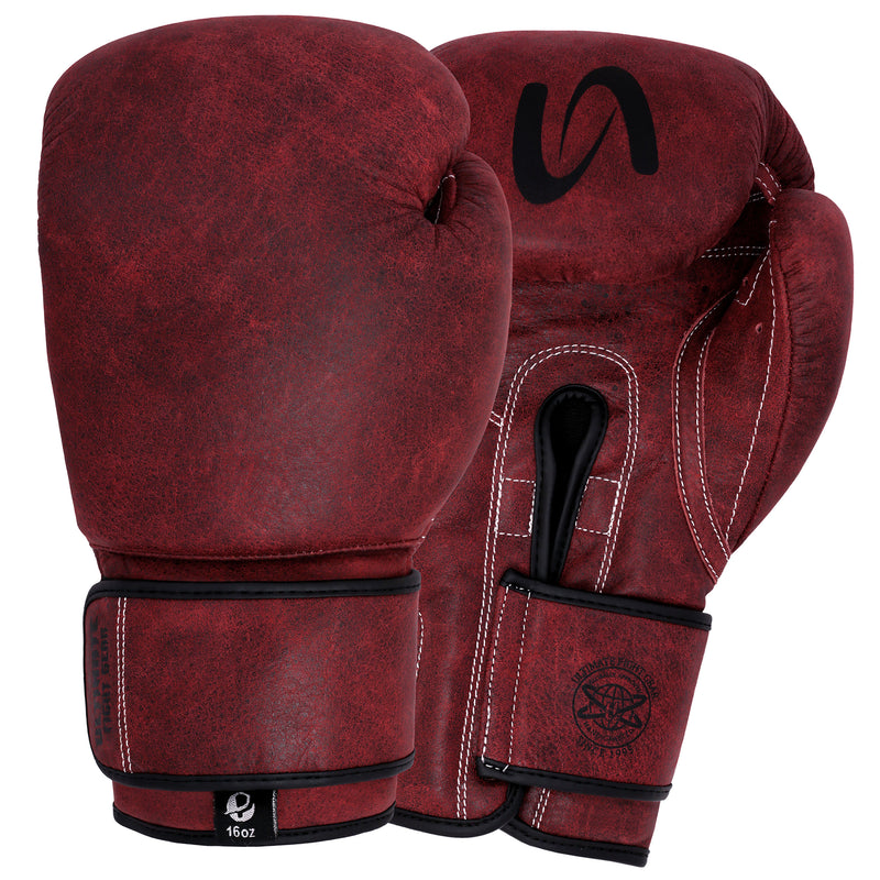 Ultimate - Antique Genuine Leather Hand Crafted - Vintage Pro Boxing Gloves For Training & Fight